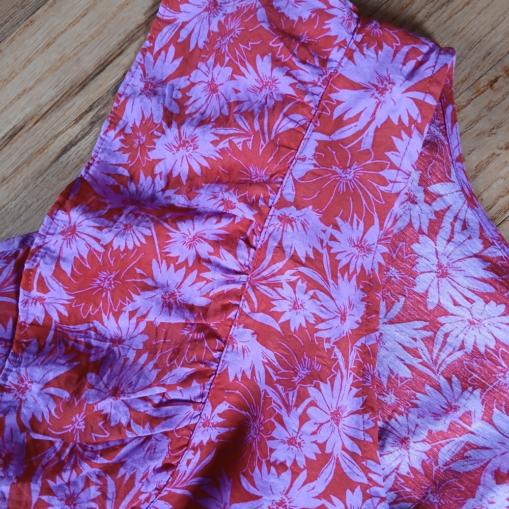 Pink and Red Floral Dress - Picture 4 of 4